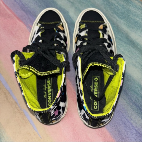 Converse Velvet Rainbow Leopard Chuck Taylor 70 High Top Sneakers size 7.5 - Picture 7 of 10